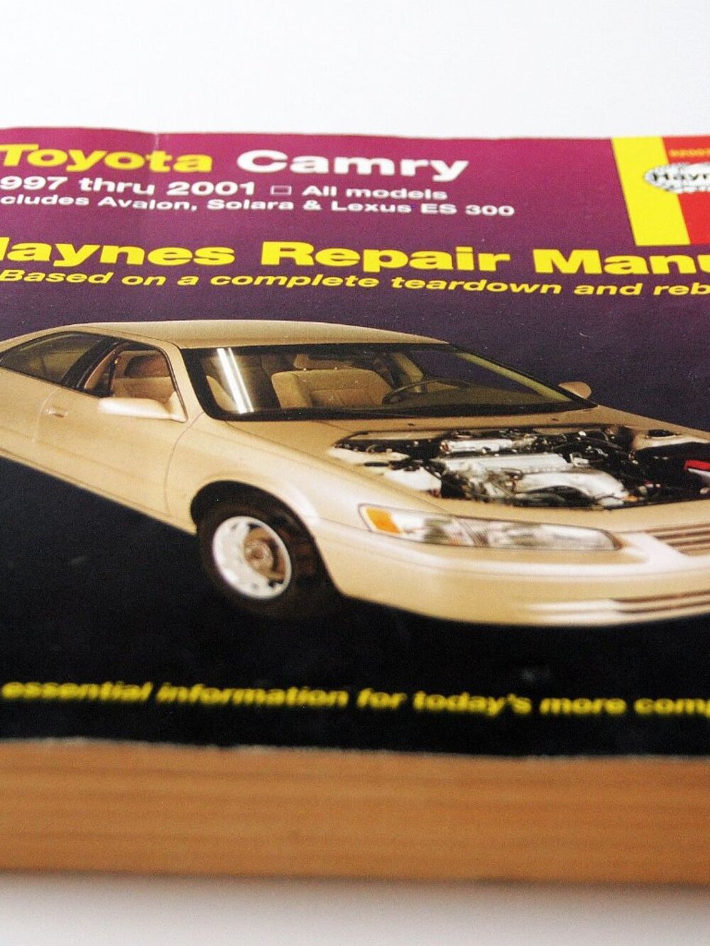 Haynes Toyota Camry 1997-2001 Repair Manual Avalon, Solara & Lexus ES 300